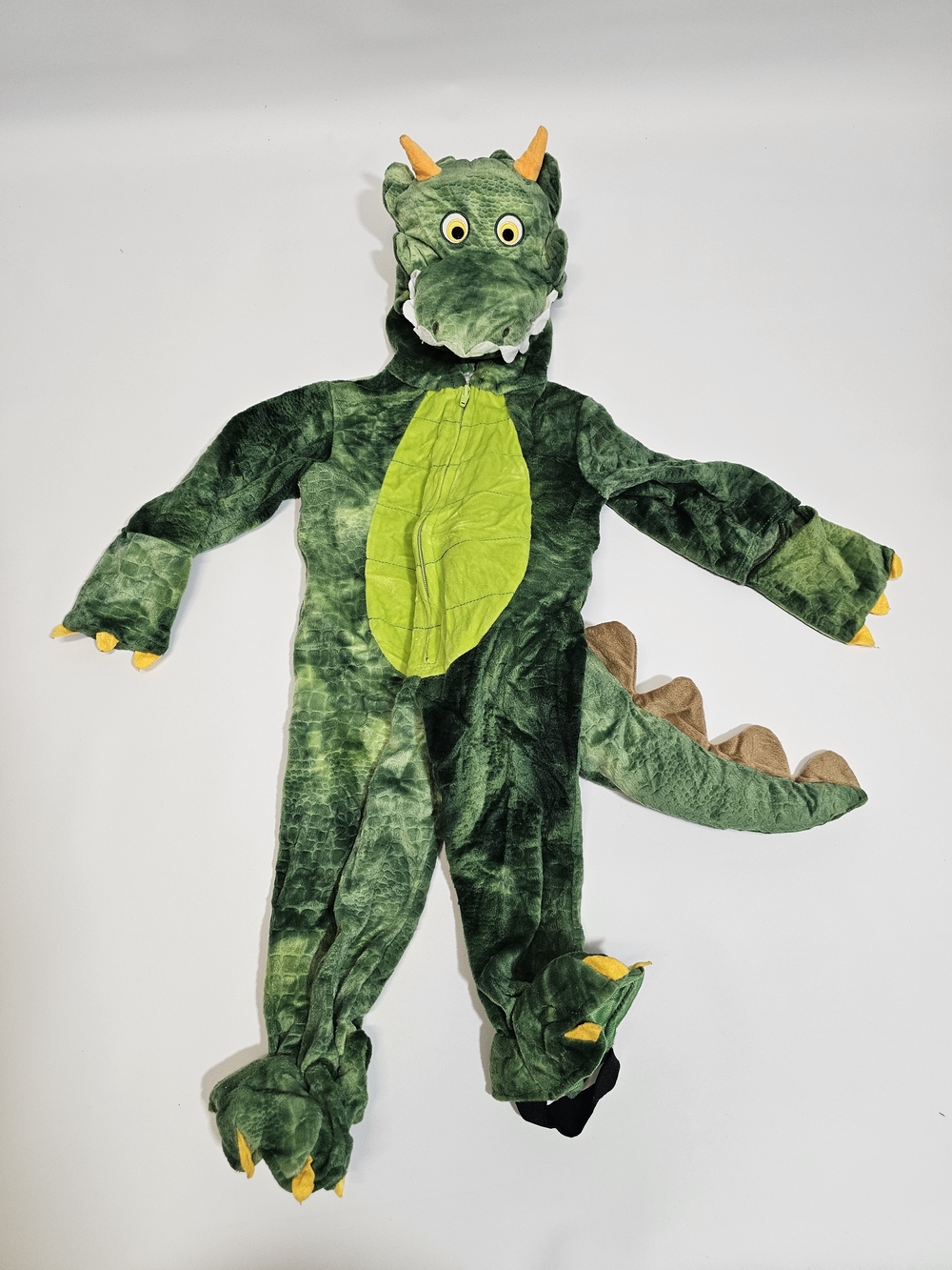 Green Dragon Dinosaur Baby Costume Plush One-Piece 9-12m